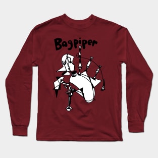 Bagpiper (Female) by Pollux Long Sleeve T-Shirt